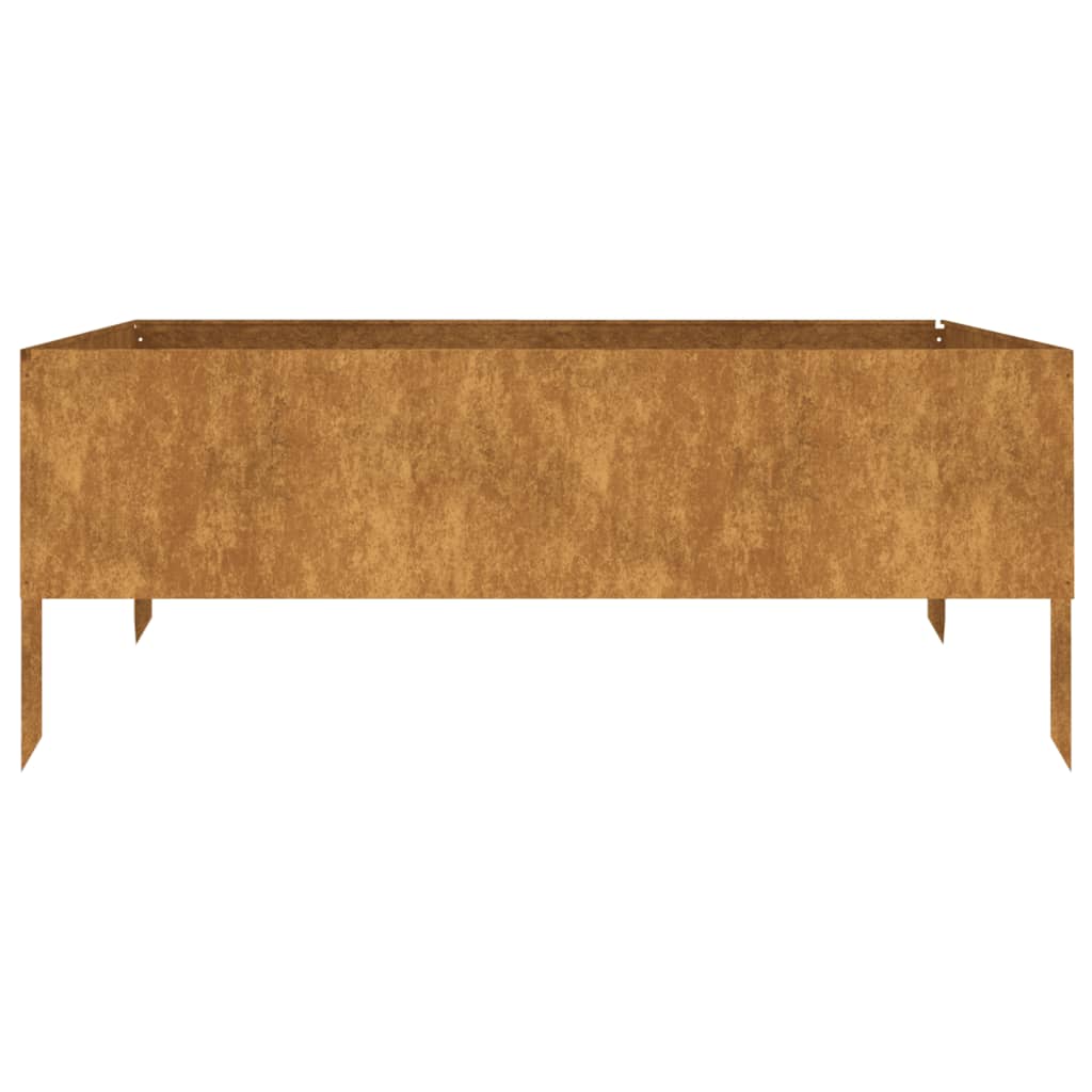 vidaXL Garden Raised Bed 100x100x41 cm Corten Steel