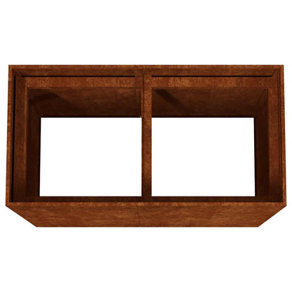 vidaXL Planter 80x40x80 cm Corten Steel