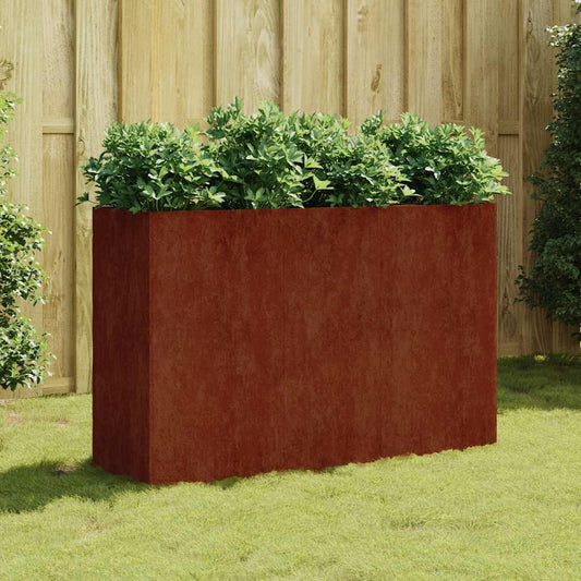 824526 vidaXL Garden Raised Bed 120x40x80 cm Corten Steel