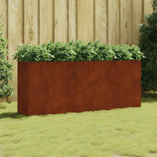 824527 vidaXL Garden Raised Bed 200x40x80 cm Corten Steel