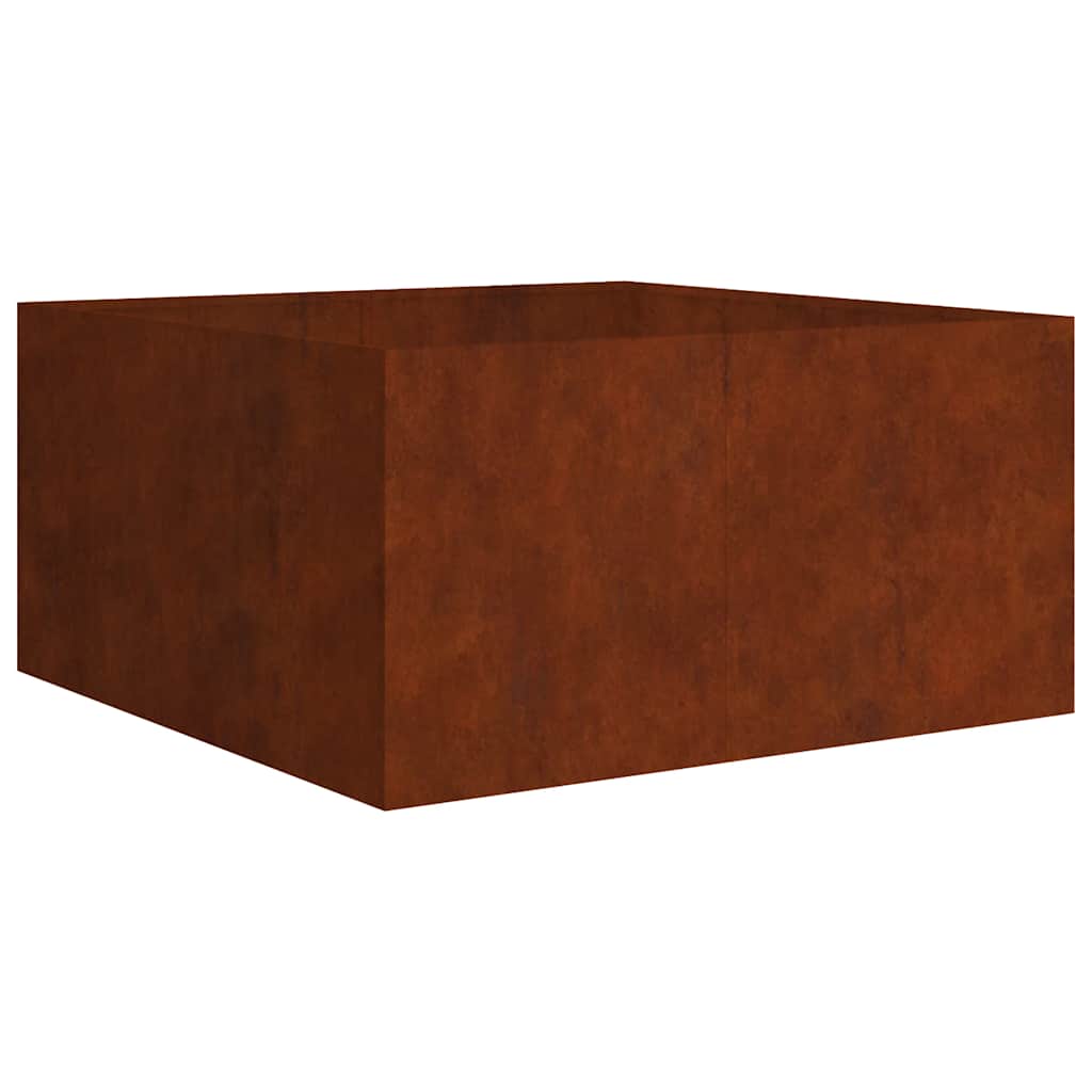 vidaXL Planter 80x80x40 cm Corten Steel