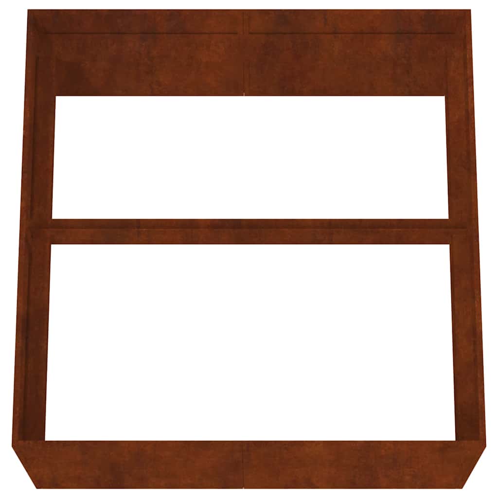 vidaXL Planter 80x80x40 cm Corten Steel