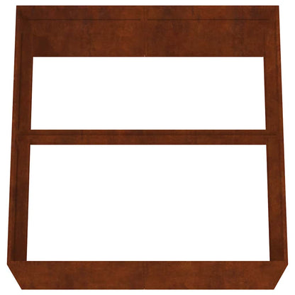 vidaXL Planter 80x80x40 cm Corten Steel