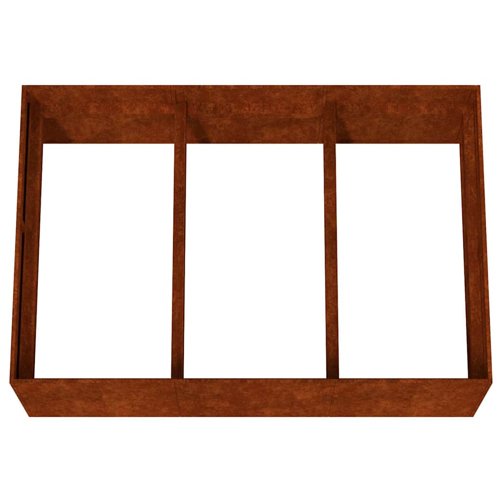 vidaXL Garden Raised Bed 120x80x40 cm Corten Steel