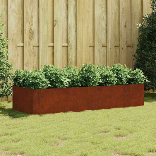 vidaXL Garden Raised Bed 200x80x40 cm Corten Steel
