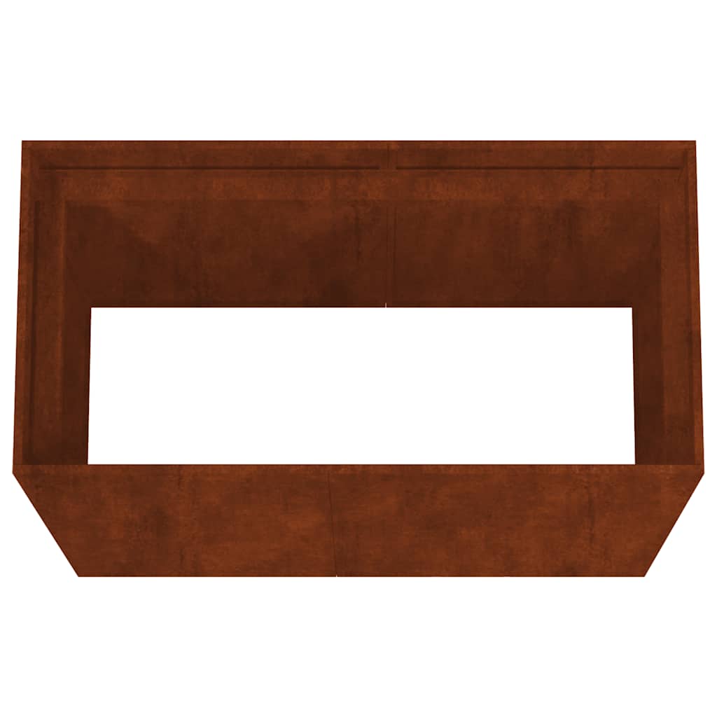 vidaXL Planter 40x80x80 cm Corten Steel