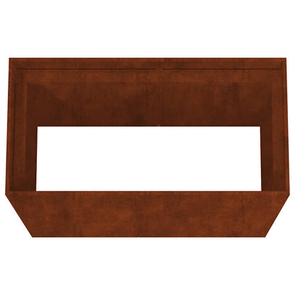 vidaXL Planter 40x80x80 cm Corten Steel