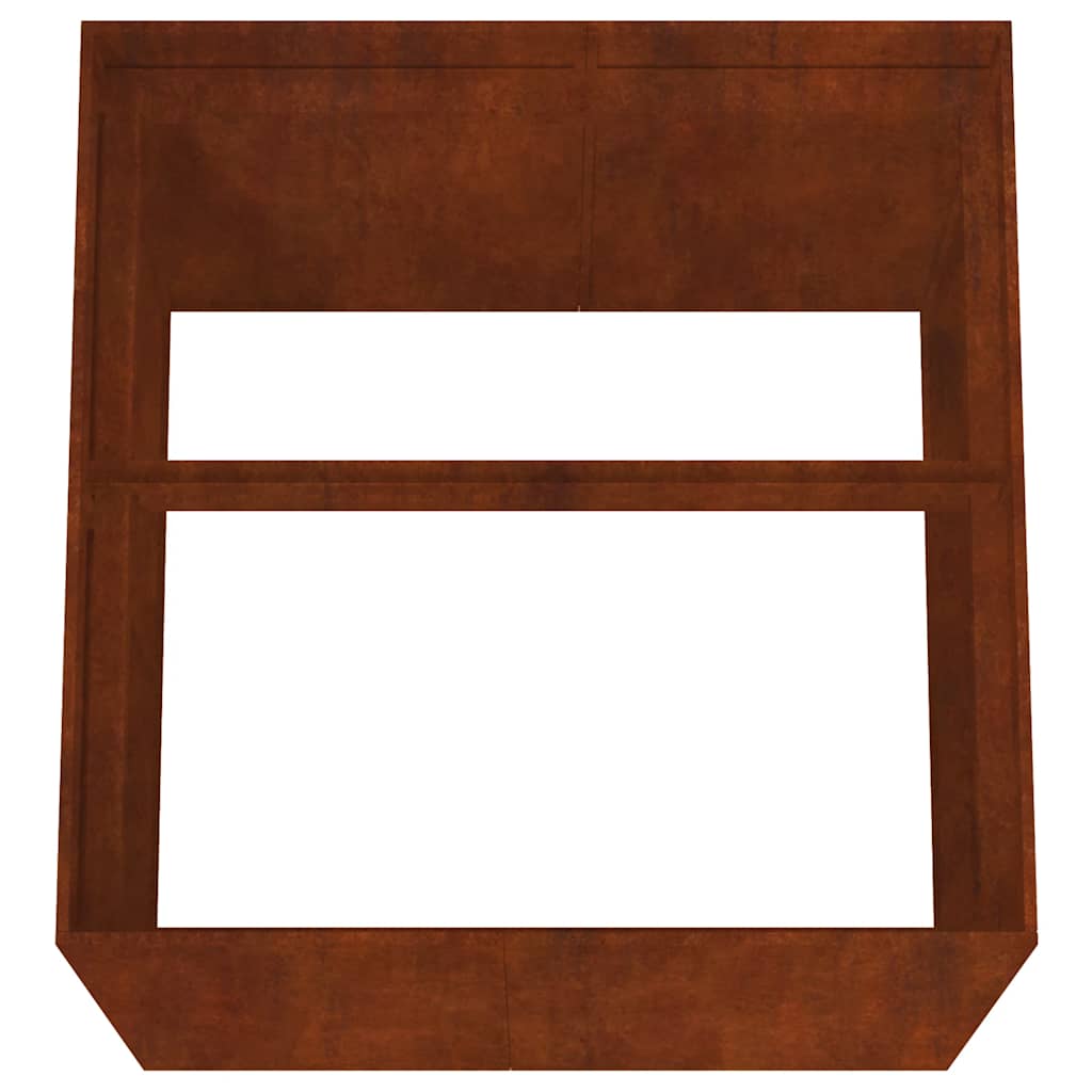 vidaXL Planter 80x80x80 cm Corten Steel