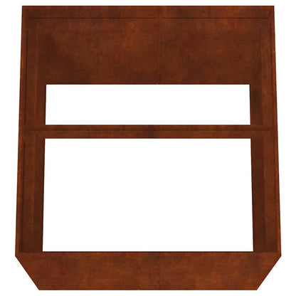 vidaXL Planter 80x80x80 cm Corten Steel