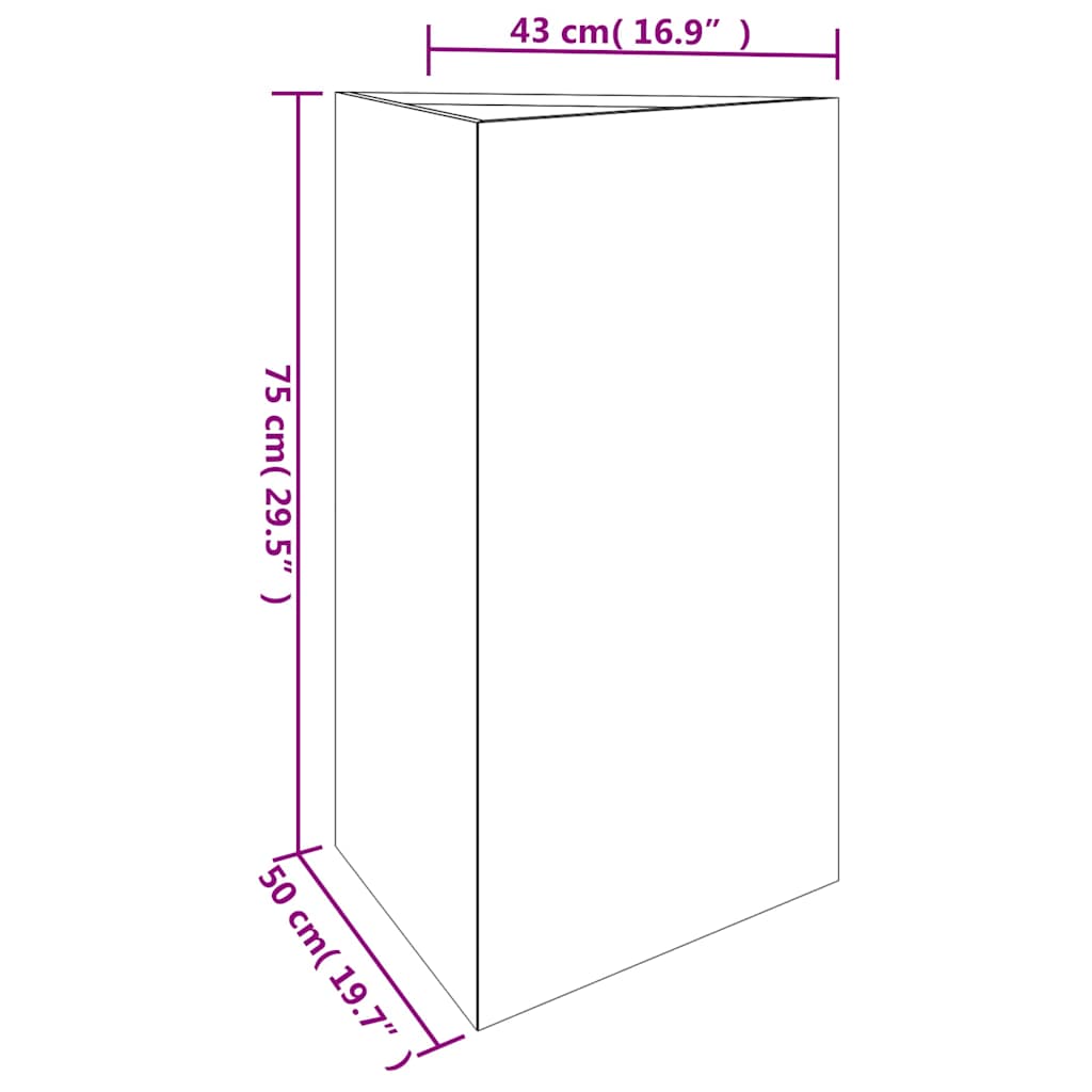 vidaXL Garden Planter 50x43x75 cm Corten Steel