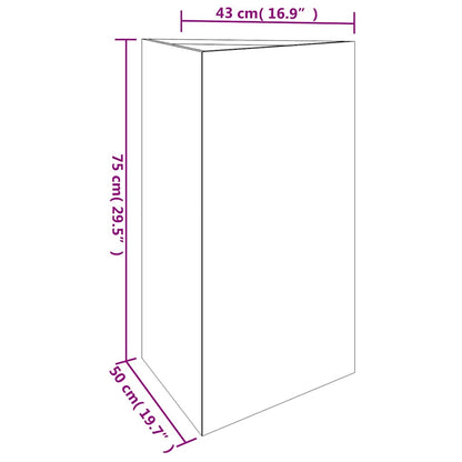 vidaXL Garden Planter 50x43x75 cm Corten Steel