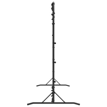 vidaXL Football Rebounder Net Black 366x90x183 cm HDPE