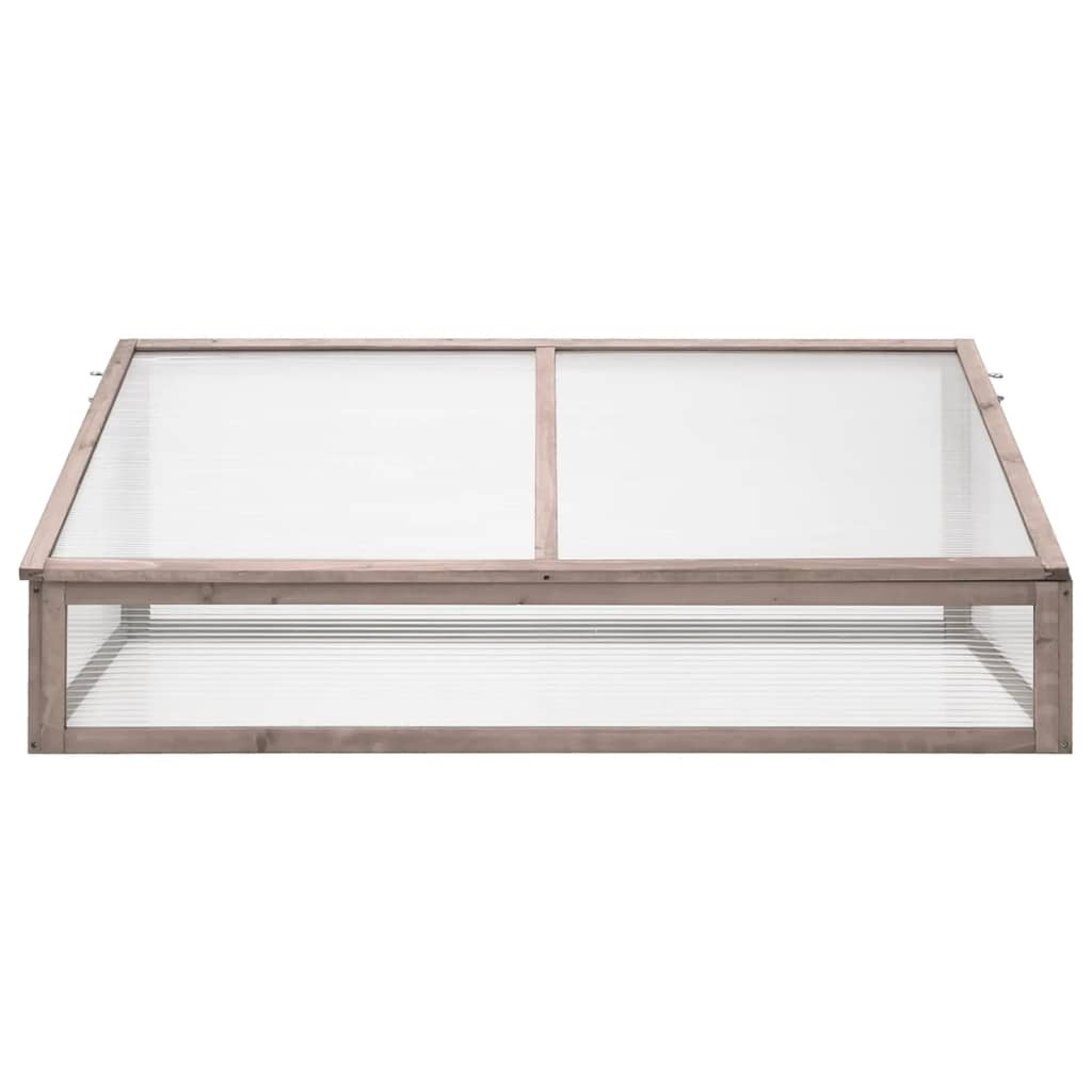 vidaXL Greenhouse Grey 110x56x39 cm Fir Wood