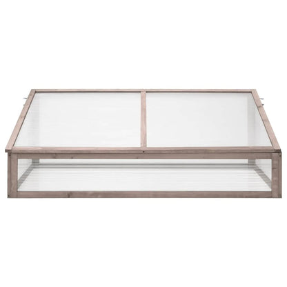 vidaXL Greenhouse Grey 110x56x39 cm Fir Wood