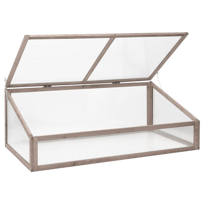 vidaXL Greenhouse Grey 110x56x39 cm Fir Wood