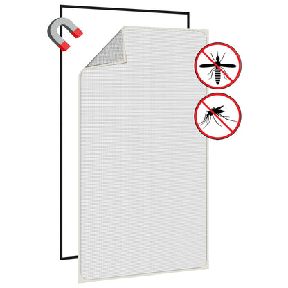 vidaXL Magnetic Insect Screen for Windows White 80x140 cm