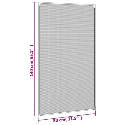 vidaXL Magnetic Insect Screen for Windows White 80x140 cm