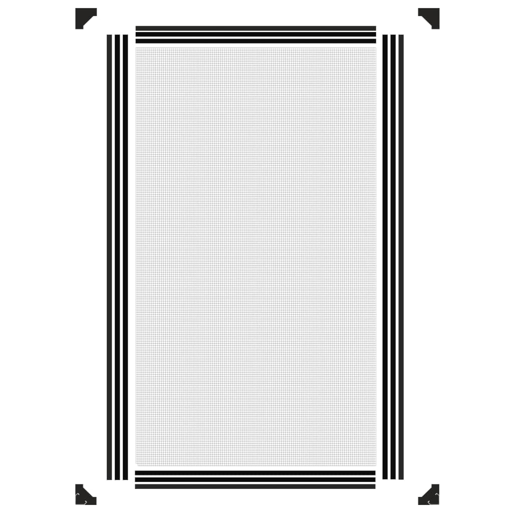 vidaXL Magnetic Insect Screen for Windows Anthracite 80x140 cm