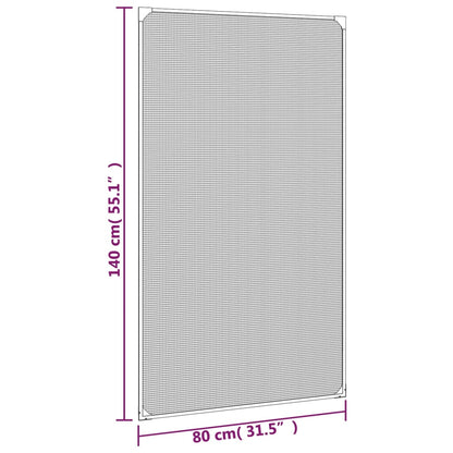vidaXL Magnetic Insect Screen for Windows Anthracite 80x140 cm