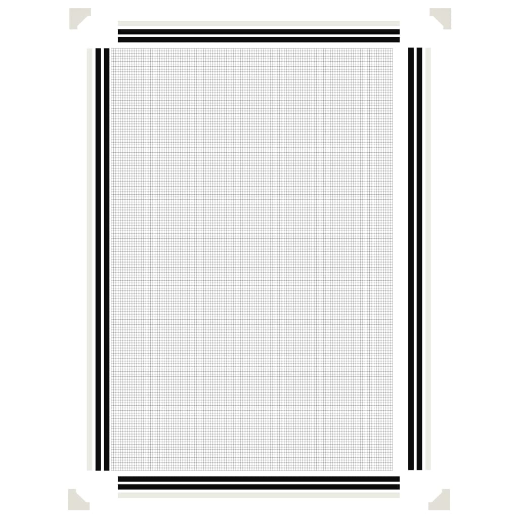 vidaXL Magnetic Insect Screen for Windows White 80x120 cm