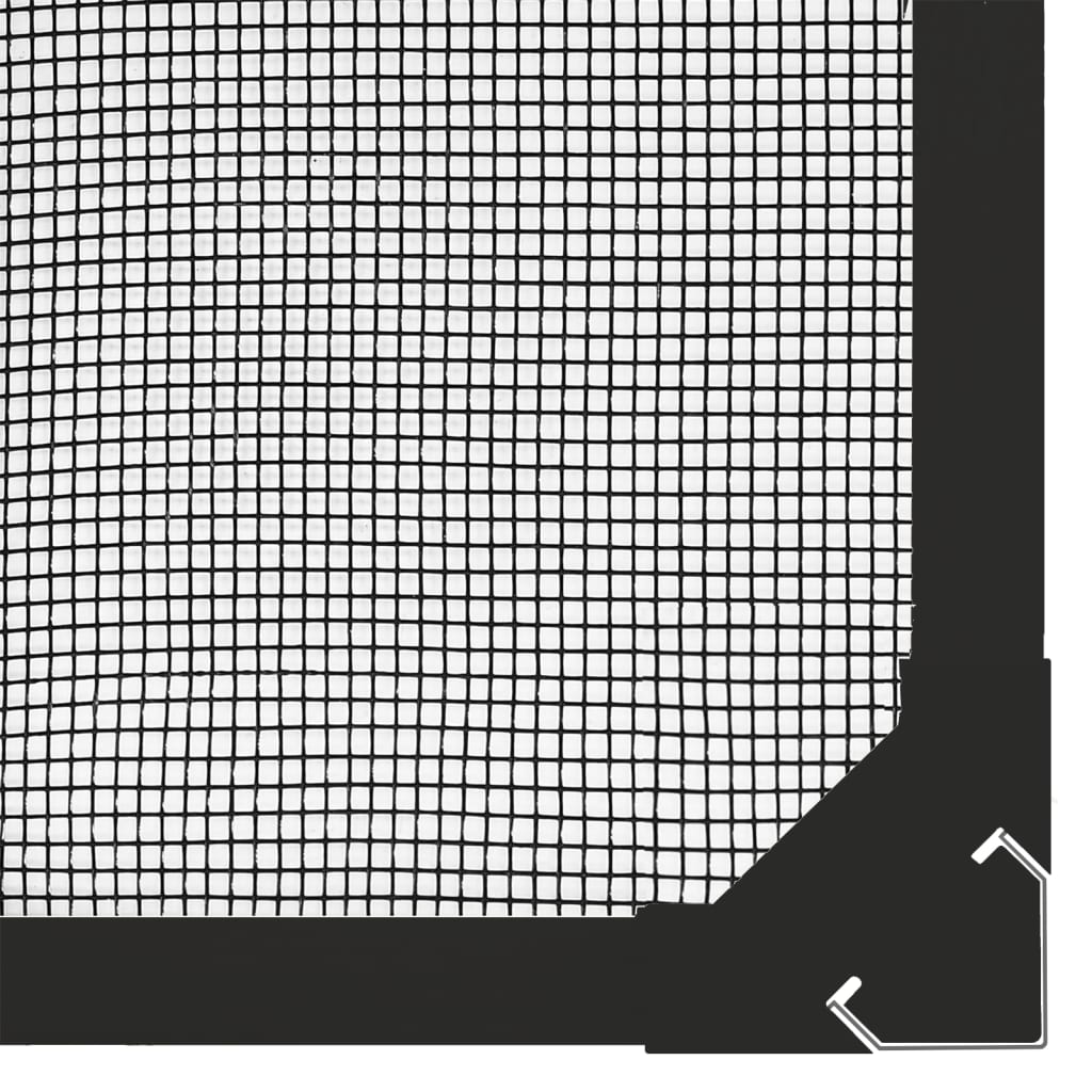 vidaXL Magnetic Insect Screen for Windows Anthracite 80x120 cm