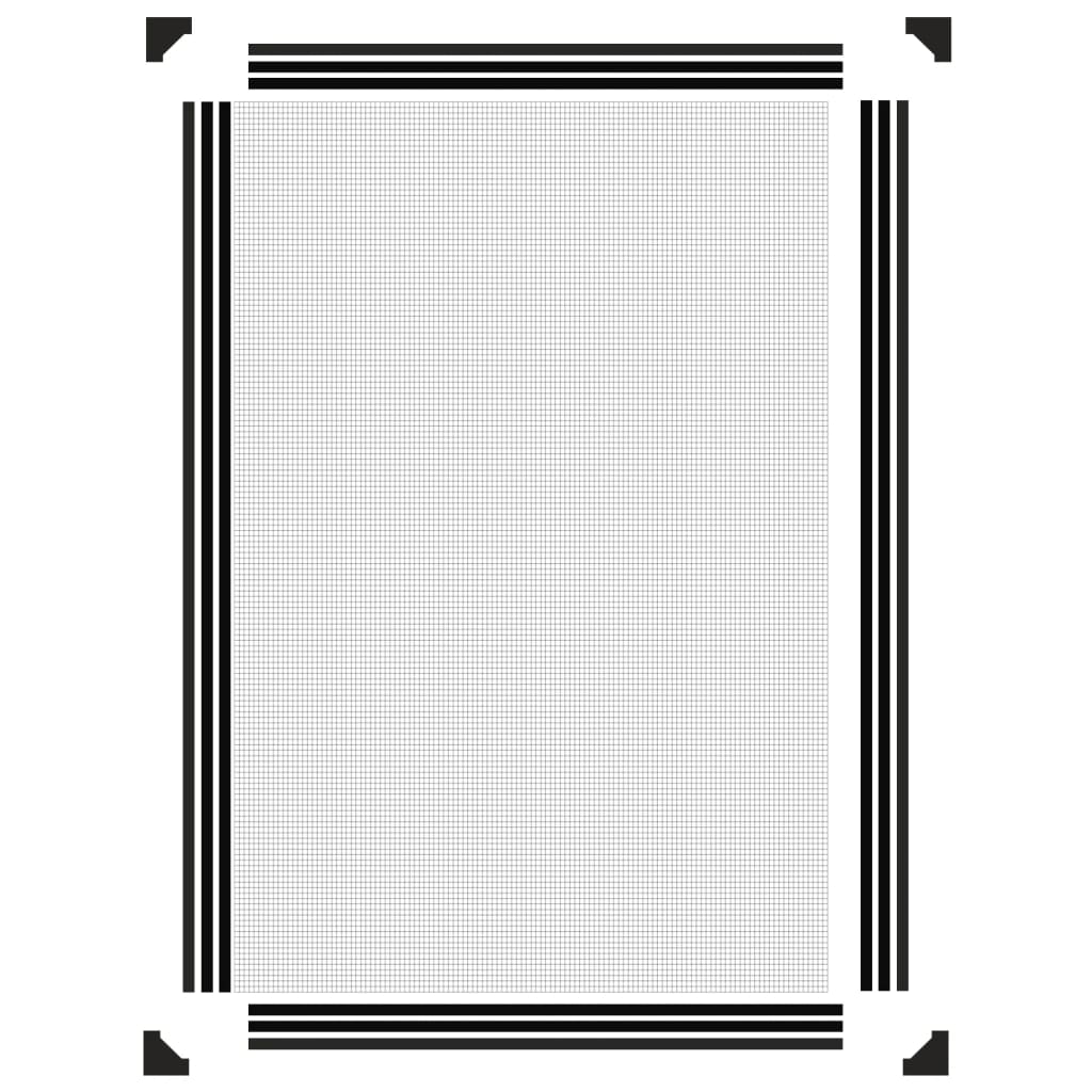 vidaXL Magnetic Insect Screen for Windows Anthracite 80x120 cm