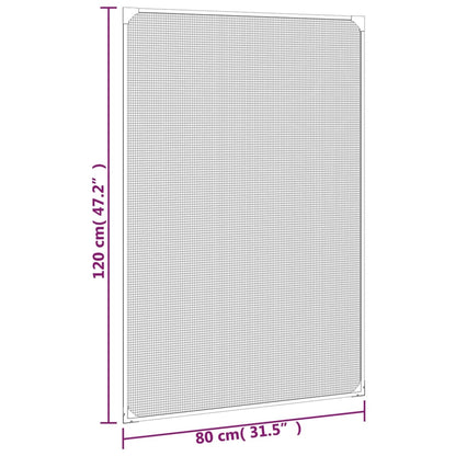 vidaXL Magnetic Insect Screen for Windows Anthracite 80x120 cm