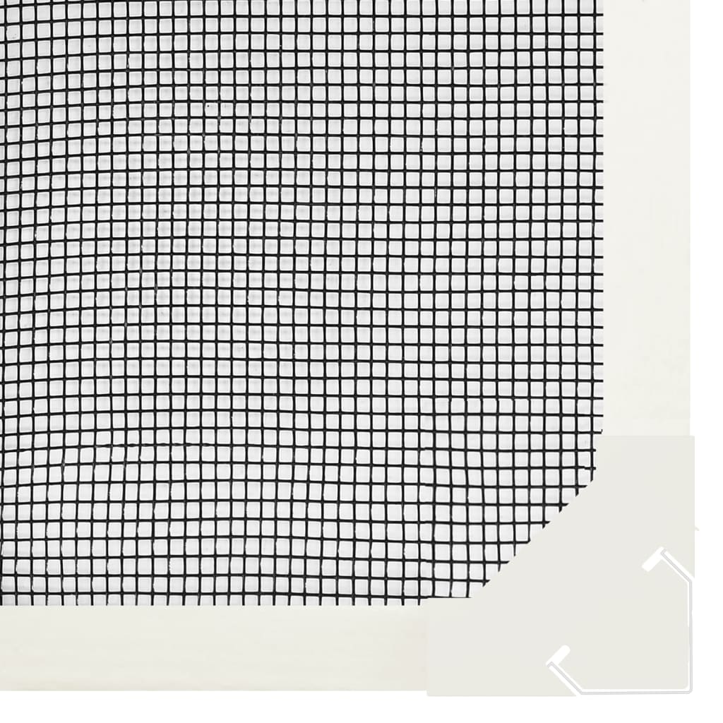 vidaXL Magnetic Insect Screen for Windows White 100x120 cm