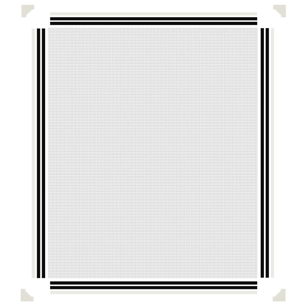 vidaXL Magnetic Insect Screen for Windows White 100x120 cm