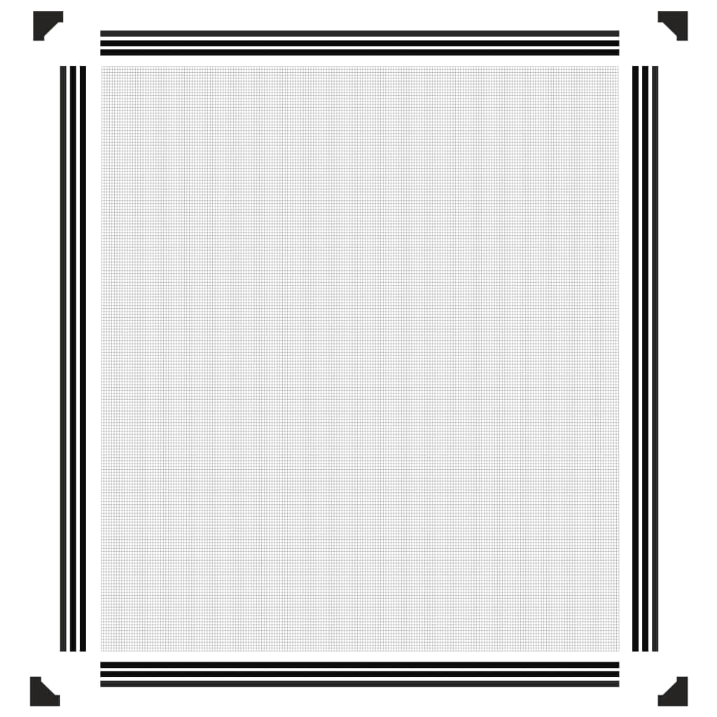 vidaXL Magnetic Insect Screen for Windows Anthracite 120x140 cm