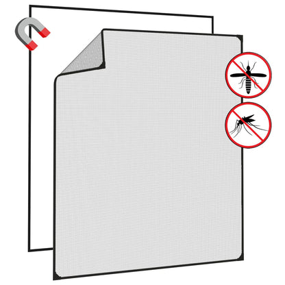 vidaXL Magnetic Insect Screen for Windows Anthracite 130x150 cm