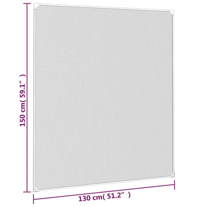 vidaXL Magnetic Insect Screen for Windows Anthracite 130x150 cm