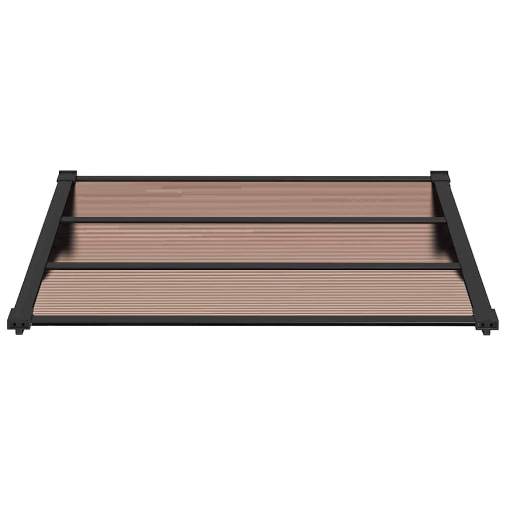 vidaXL Door Canopy Black 122x90 cm Polycarbonate