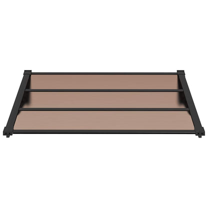 vidaXL Door Canopy Black 122x90 cm Polycarbonate