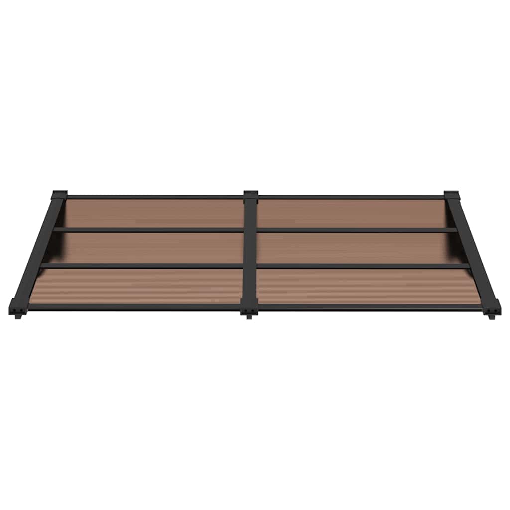 vidaXL Door Canopy Black 152.5x90 cm Polycarbonate