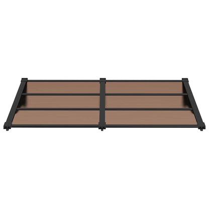 vidaXL Door Canopy Black 152.5x90 cm Polycarbonate