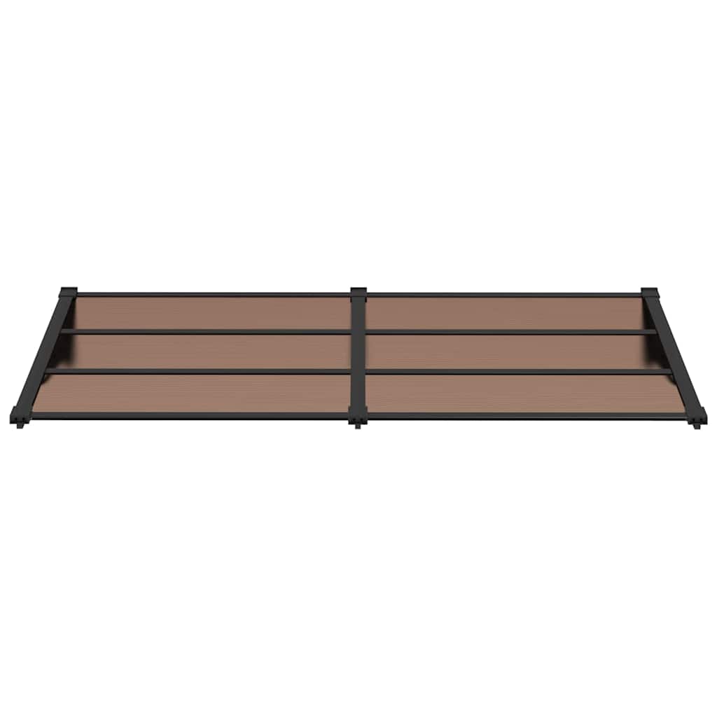 vidaXL Door Canopy Black 199x90 cm Polycarbonate