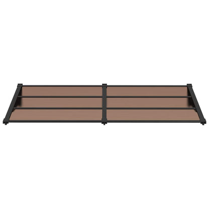 vidaXL Door Canopy Black 199x90 cm Polycarbonate