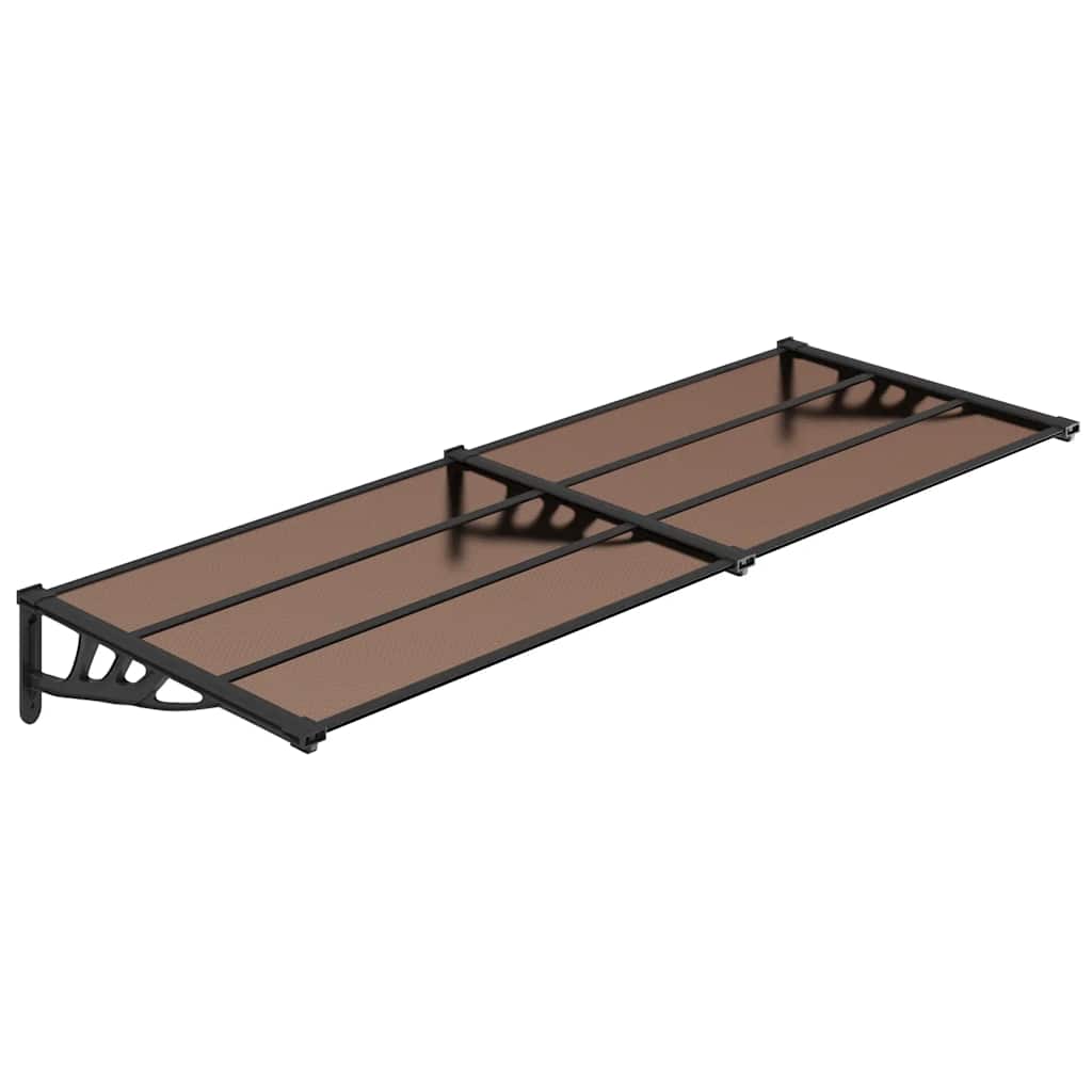 vidaXL Door Canopy Black 239x90 cm Polycarbonate