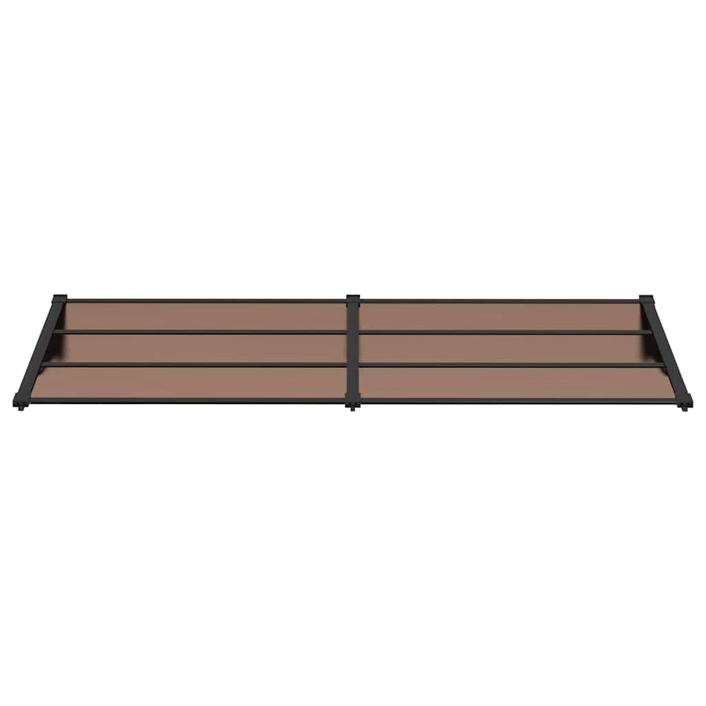 vidaXL Door Canopy Black 239x90 cm Polycarbonate
