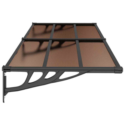 vidaXL Door Canopy Black 239x90 cm Polycarbonate