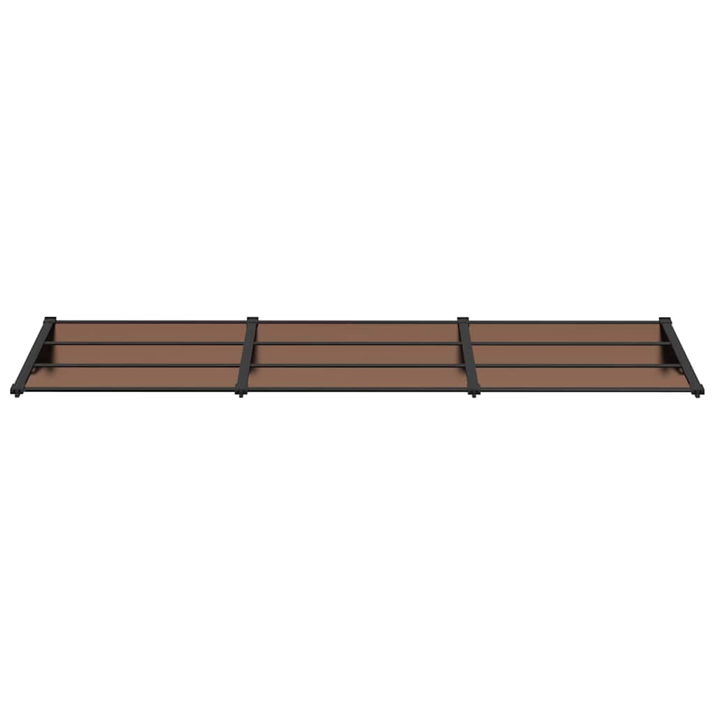 vidaXL Door Canopy Black 297.5x90 cm Polycarbonate
