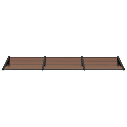 vidaXL Door Canopy Black 297.5x90 cm Polycarbonate