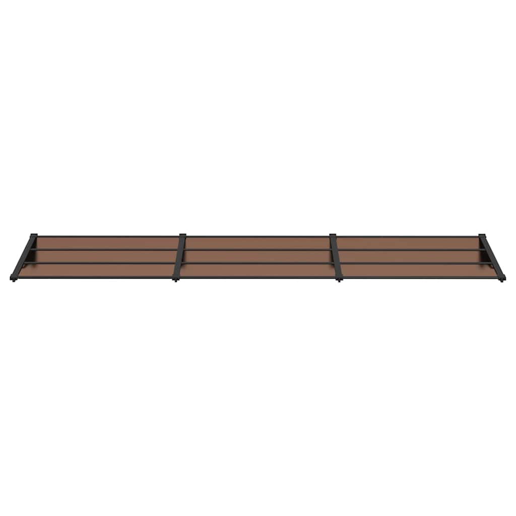vidaXL Door Canopy Black 358.5x90 cm Polycarbonate