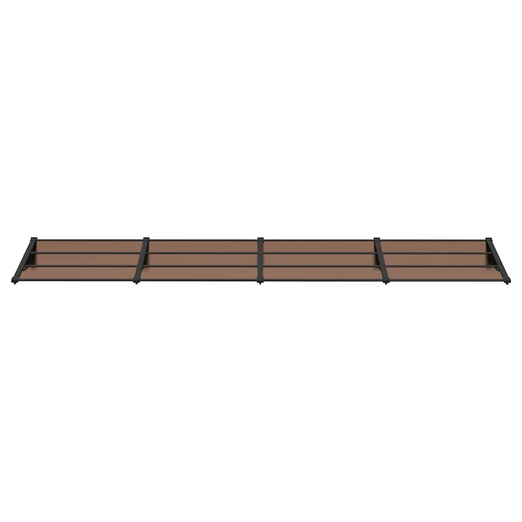vidaXL Door Canopy Black 396x90 cm Polycarbonate