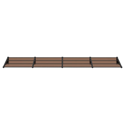 vidaXL Door Canopy Black 396x90 cm Polycarbonate