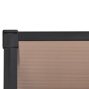 vidaXL Door Canopy Black 396x90 cm Polycarbonate