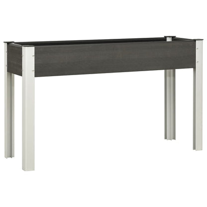 vidaXL Garden Raised Bed Grey 120x40x75 cm WPC