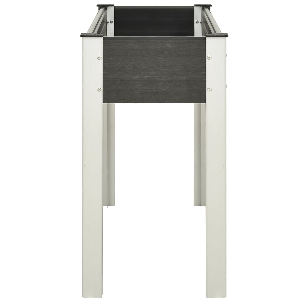 vidaXL Garden Raised Bed Grey 120x40x75 cm WPC