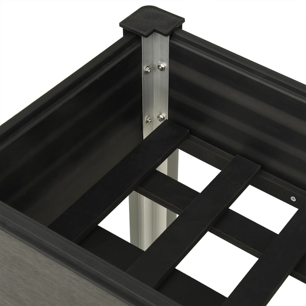 vidaXL Garden Raised Bed Grey 120x40x75 cm WPC